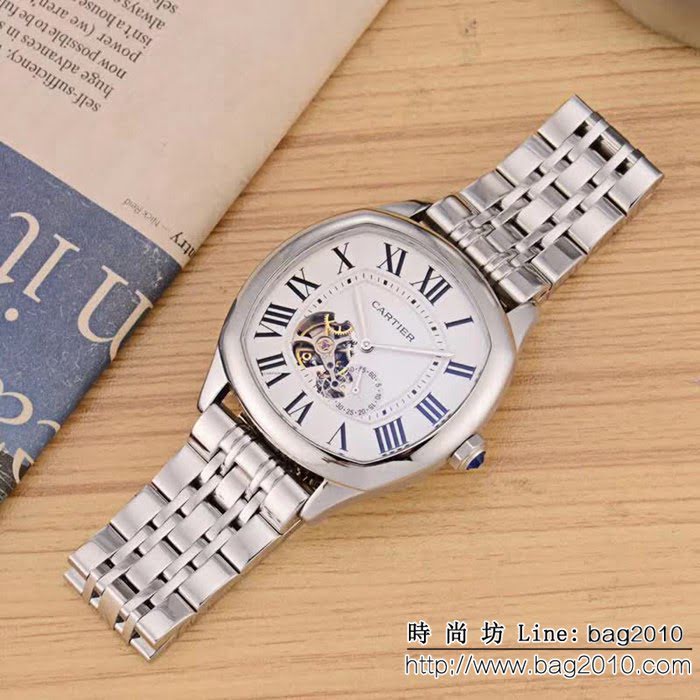 CARTIER卡地亞 最新鏤空新品 時尚高端精品男士腕表 WSS3067